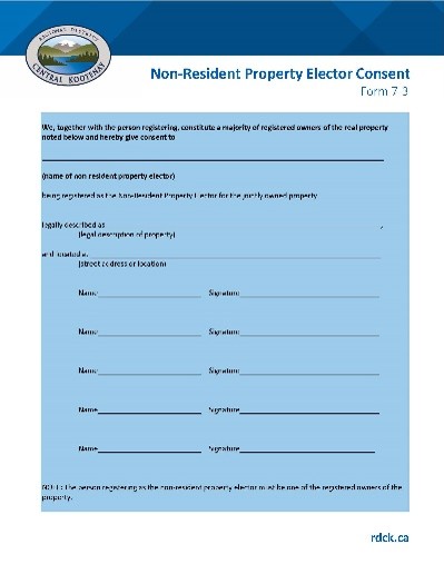 NON-RESIDENT (MULTIPLE OWNERS) FORM 7-3